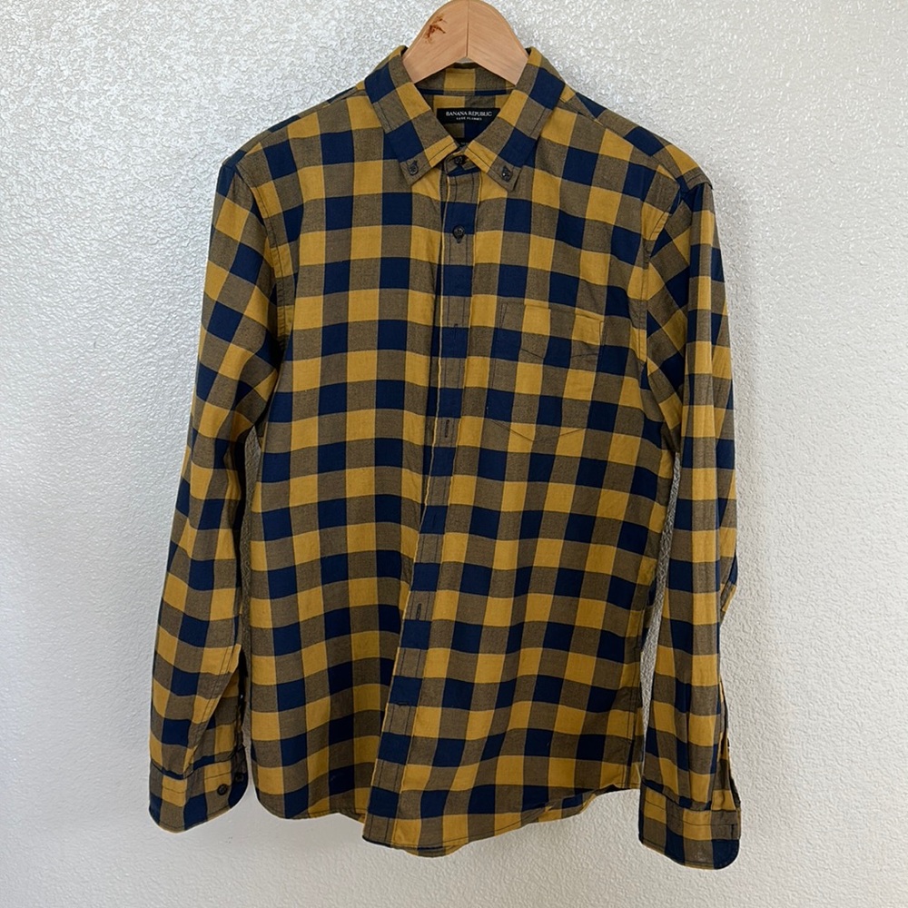 Banana Republic, Luxe Flannel, Slim Fit Button Down